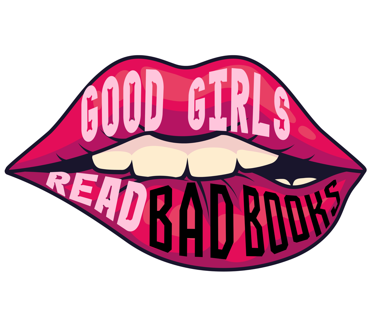 Good Girls Read Bad Books Enamel Pin