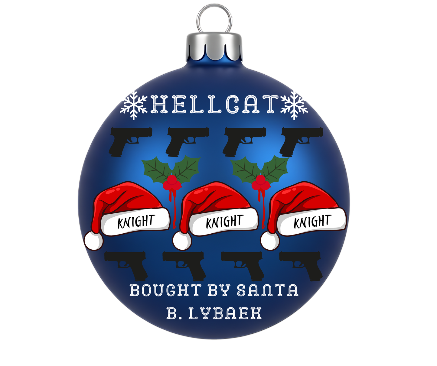 B. Lybaek Bought By Santa Enamel Pin