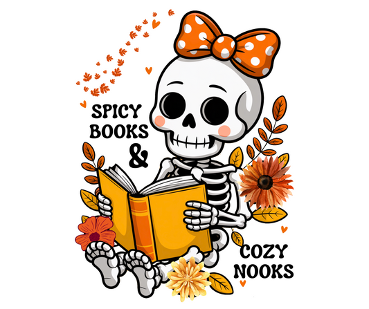 Spicy Books & Cozy Nooks Enamel Pin
