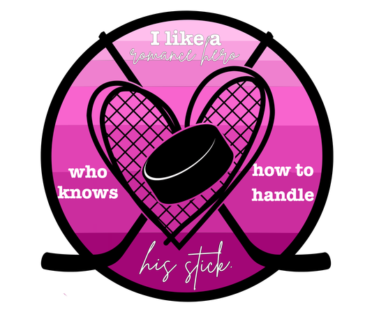 Handle His Stick Hockey Romance Pin